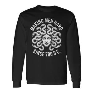 T-shirt a maniche lunghe Medusa Mitologia Greca, resistente dal 700 a.C., prodotto promozionale durevole - Product Image 1