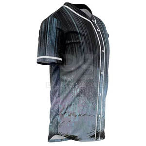 Maillots de baseball en gros Nouveauté Vêtements de sport Nom personnalisé imprimé Tissu 100% polyester Meilleur prix Maillot de baseball - Product Image 3