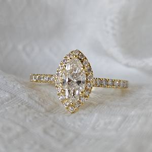 Anillo de Compromiso y Boda con Diamante Cultivado en Laboratorio con Certificación IGI CVD HPHT, Chapado en Oro Rosa, para Mujer, para Fiestas - Product Image 4