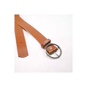 Ceinture pour femme à boucle ronde 3 pièces, ceinture pour pantalon, ceinture pour veste, ceinture pour robe, ceinture pour chemise - NOIR-BEAIGE TAN - Product Image 4