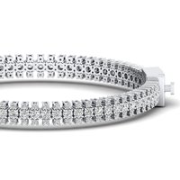 REYES Bracelets de tennis en moissanite or 14K 18K 22K de haute qualité Bijoux fins minimalistes pour femmes Cadeau personnalisable personnalisé