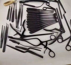 DEBONAIR Juego de instrumentos quirúrgicos ortopédicos principales básicos, fuente de alimentación Manual, revestimiento negro de acero inoxidable, certificado CE, - Product Image 3