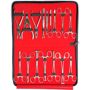 Kit d'outils de piercing corporel pour soins personnels, comprenant aiguilles d'ouverture et de fermeture, pinces à billes, pinces à perles, ensemble de 16 pièces avec pochette - Product Image 5