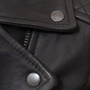 Slim Fit Ladies <b>Genuine</b> Leather Waterproof Windproof Quilted Jacket Customizable Color Breathable Biker Casual Easy Wear - Product Image 5