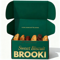 Boîtes pliables personnalisées en papier kraft biodégradable et recyclable pour pâtisseries, mini-beignets, pains, desserts, fromages, aliments pour bébés et bagels