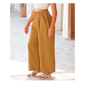 Pantalones de Verano para Mujer, 100% Algodón, Transpirables, Ecológicos, Cómodos, Estilo Casual, Cintura Media, Secado Rápido, Impermeables, de Fábrica, Más Vendidos - Product Image 4