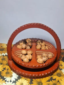 ตะกร้าผลไม้อบแห้งไม้ทำมือคุณภาพพรีเมียม สำหรับของขวัญ ตกแต่งครัว และใช้ในงานเทศกาล Tradebyd - Product Image 2