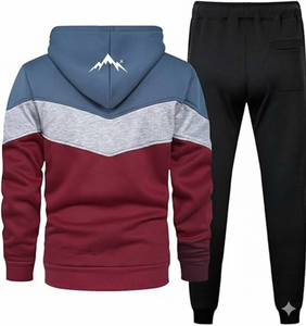 Premium Quality Hooded Solid <b>Jogger</b> Suit | Custom Color Tracksuit Men <b>Women</b> | 100% Cotton Breathable Anti-Bacterial <b>Fleece</b> - Product Image 2