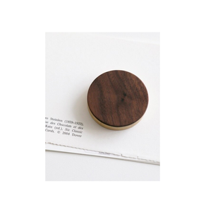 Boîte ronde en bois avec couvercle pour la décoration de la maison boîte en pierre pour cadeaux et objets décoratifs - Product Image 4