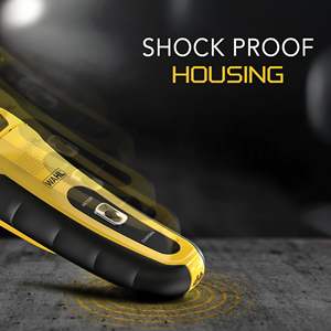 Afeitadora Eléctrica para Hombre con Doble Cuchilla, Recortadora de Barba Húmeda/Seca, Impermeable, Fácil de Limpiar, Bloqueo de Viaje, Empuñadura de Goma - Product Image 5