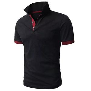 Polo à manches courtes pour hommes, logo personnalisé, t-shirt, chemise pour hommes, vêtements de golf 100% coton - Product Image 3