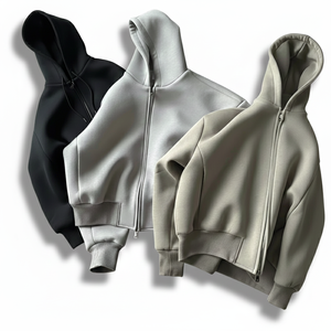 Sudadera con Capucha de Forro Polar Premium para Hombre, Diseño de Logotipo Sólido, Transpirable, Ropa de Gimnasio, OEM Personalizado, Estilo Urbano Y2K - Product Image 3