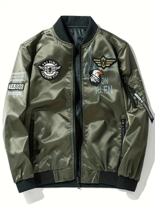 Blouson d'aviateur pour hommes de haute qualité avec le dernier design vente en ligne pas cher prix nouvel état veste en tissu pour hommes - Product Image 6