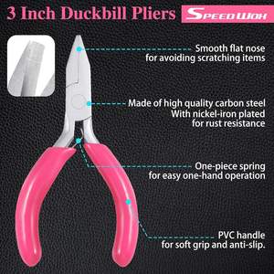 Mini <b>Flat</b> <b>Nose</b> <b>Pliers</b> (Smooth Jaw) Mini <b>Flat</b> <b>Nose</b> <b>Pliers</b> 3 Inch Duckbill <b>Pliers</b> - Product Image 4