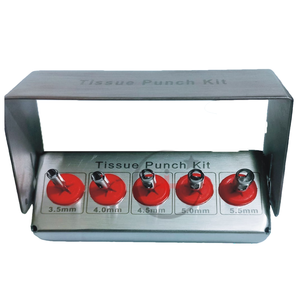 Kit de punzón de tejido Dental de precisión Kit de punzón de tejido de implante Dental de acero Instrumentos dentales para muestreo de tejido - Product Image 1