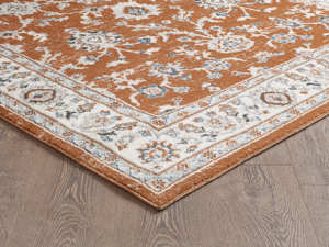 Tapis turc de luxe fait à la machine Palmira 32x35 16 LBlue Brick Red Premium pour salon, fabriqué à Gaziantep - Product Image 3