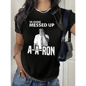 เสื้อยืดลำลองสำหรับผู้หญิงสำหรับฤดูใบไม้ผลิ/ฤดูร้อนเสื้อพิมพ์ลายสีเดียวมาตรฐานผลิตในประเทศจีน - Product Image 1