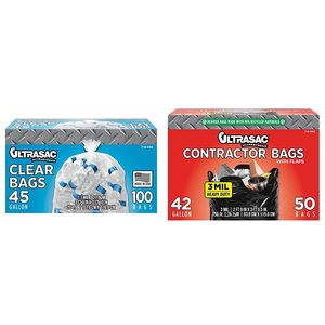 Bolsas de Basura Ultrasac Resistentes con Cordón, 33 Galones, a Prueba de Fugas, Venta al por Mayor - Product Image 1