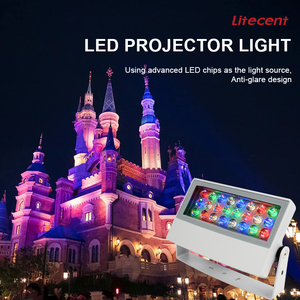 Litecent Souper Étroit 4 Degrés Faisceau RGBW 220V DMX512 Contrôle Décoration Extérieure Projecteur LED avec Design Carré IP66 - Product Image 2