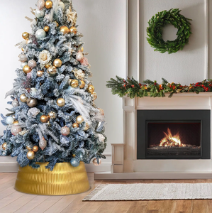 ปกต้นไม้เหล็กสีทองงานฝีมือสำหรับบ้านดีไซน์คลาสสิกตกแต่งต้นคริสต์มาสแบบคลาสสิก - Product Image 4