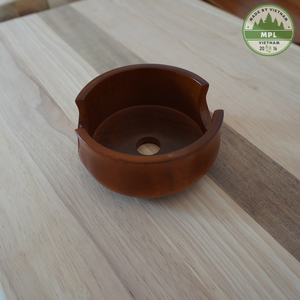 Ventas de fábrica Posavasos de madera de Acacia de forma redondeada personalizada Tazas de té y esteras y almohadillas de aislamiento térmico Grueso Anti-escaldado - Product Image 6