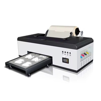 A3 A4 DTF Imprimante numérique DIY T-shirt Impression de logo Film PET Machine de transfert de chaleur 1390 L1800 avec encre blanche automatique