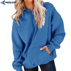 Sudadera con Capucha para Mujer, Casual, de Primavera, Ecológica, Antiarrugas, Transpirable, de Color Sólido, 100% Algodón, de Secado Rápido - Product Image 5