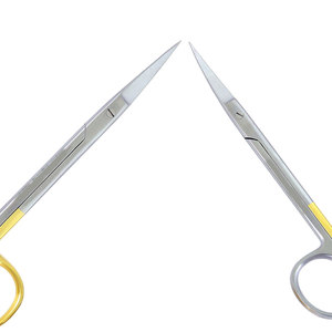 Juego de tijeras de IRIS de acero inoxidable Manual profesional Supercut Sharp Straight & Curved Instrumentos quirúrgicos Certificado CCC - Product Image 4