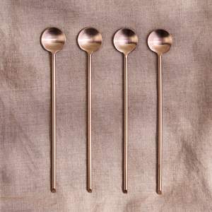 Multicolor Rose Gold Round Stainless Steel <b>Table</b> <b>Spoon</b> Set Honey Tea <b>Spoon</b> Dessert <b>Spoon</b> Sustainable Food Grade Royal Style - Product Image 1