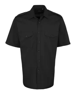 Men's Custom <b>Short</b> <b>Sleeve</b> <b>Button</b>-<b>Up</b> Utility Work Shirt Multi-Pockets Security Guard Uniforms Summer Outdoor Activities 100% - Product Image 3