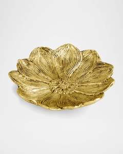 Ensemble de 2 plateaux de service en forme de feuille d'or assiettes décoratives pour salle à manger et événements plateaux de service en feuille d'or assiettes décoratives uniques - Product Image 6