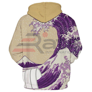 Sweat à capuche uni épais 350Gsm Boxy Blank Sweats à capuche courts en molleton surdimensionné pour hommes - Product Image 2