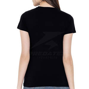 Nueva Llegada, Venta en Línea, Camiseta de Mujer Casual, Ecológica, Transpirable, Ligera, 100% Algodón, Manga Corta, Diseño Personalizado - Product Image 3