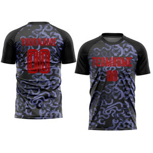 Camiseta de fútbol de alta calidad personalizada con su diseño, camiseta de fútbol transpirable con impresión por sublimación en blanco para Unisex - Product Image 1