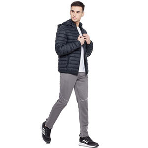 Veste d'hiver personnalisée pour hommes 100% toile de nylon col montant manches complètes logo personnalisé imprimé chaud couverture complète confortable - Product Image 5