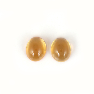Piedras Preciosas de Citrino Amarillo Natural, Corte Cabujón Ovalado de 8x10MM, Gemas Sueltas, Certificadas por Terceros, Venta al Por Mayor, Gopika Exports Fine - Product Image 1