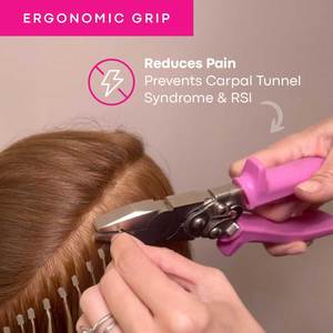 Pince professionnelle d'extensions de cheveux en acier inoxydable de 8 \ "meilleur outil pour l'enlèvement d'extensions de kératine de perles de liens micro - Product Image 4