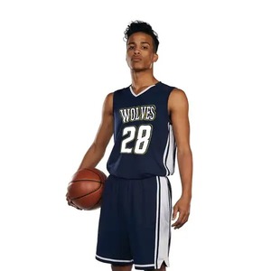 Uniforme de basket-ball unisexe personnalisé en sublimation, antibactérien, respirant, grande taille, séchage rapide, 100% polyester - Product Image 4