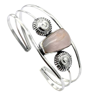 925สเตอร์ลิงเงินสเตอริ่งปรับได้แฮนด์เมดสีชมพูโรโดโครไซต์อัญมณีกำไลข้อมือแฟชั่นแบบดั้งเดิมเครื่องประดับดีไซน์โบราณ - Product Image 2