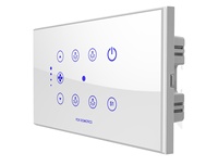 Module d'interrupteur intelligent WiFi électronique 4 voies Fox Domotics en verre, compatible Google Alexa, garantie 3 ans, capacitif