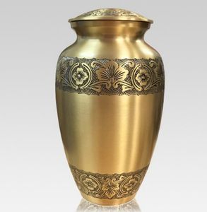 Hermosa urna de cremación para adultos de nácar metálico niquelado brillante artesanal disponible en venta urnas de calidad premium - Product Image 2