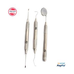 Juego de raspador y removedor de Tarter Dental, espejo bucal con mango hueco y escalares dentales, sonda Explorer, los mejores instrumentos de dentista - Product Image 5