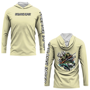Camiseta de caza de codorniz con estampado 3D de camuflaje para hombre de verano, camiseta informal de manga larga con diseño de cuello, MOQ bajo - Product Image 5