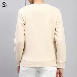 Sudadera de lana de algodón suave de gran tamaño transpirable informal, hombro caído, respetuoso con el medio ambiente, antiarrugas, Parte delantera larga para invierno - Product Image 2