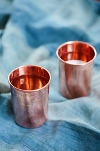 Vaso de cobre funcional para prácticas ayurvédicas hecho de material puro sin ningún recubrimiento artificial - Product Image 2