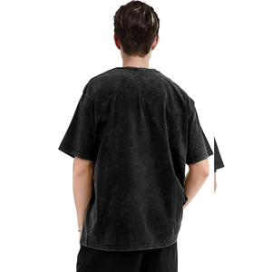 เสื้อยืดพรีเมียม 240 GSM ผ้าหนา ซักย้อมสีแบบแอซิดวอช สตรีทแวร์สั่งทำพิเศษ ทรงโอเวอร์ไซส์ วินเทจ ผ้าฝ้าย - Product Image 3