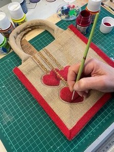 Sacs en jute poignées de corde logo personnalisé imprimé idéal pour le shopping sacs fourre-tout en toile faits à la main de haute qualité en vrac disponible ACMI - Product Image 4