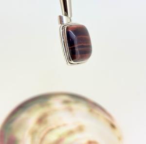 Vintage carré en forme de naturel oeil de tigre Cabochon pierre précieuse solide 925 en argent Sterling femmes mars pierre de naissance pendentifs à breloque - Product Image 1