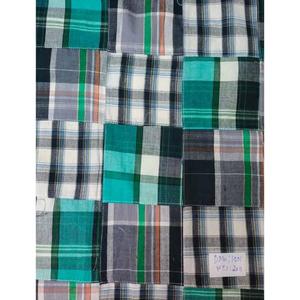 KVR algodón KVR Stock 100 hilo de algodón teñido Patchwork Madras tela de lona a cuadros para camisa vestido para exportación - Product Image 1