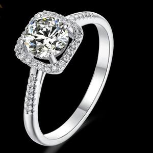 925 <b>Sterling</b> <b>Silver</b> Lab Created Moissanite <b>Ring</b> 18K White Gold Plated High Quality Wedding or Gift Jewelry for <b>Men</b> and Women - Product Image 4